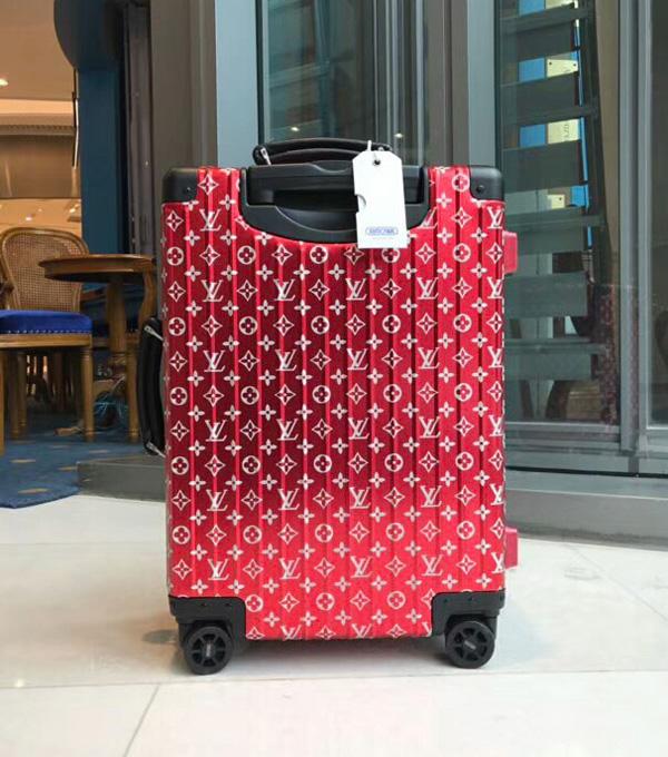 Louis Vuitton × Supreme × RIMOWA  スーパーコピー トパーズ 4輪 33L マルチ レッド IATA シルバー 8103003